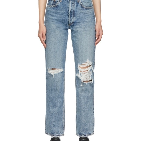 Agolde 90'S PINCH WAIST HIGH RISE STRAIGHT
$198 Size 30 trashed holes rips - Picture 2 of 12